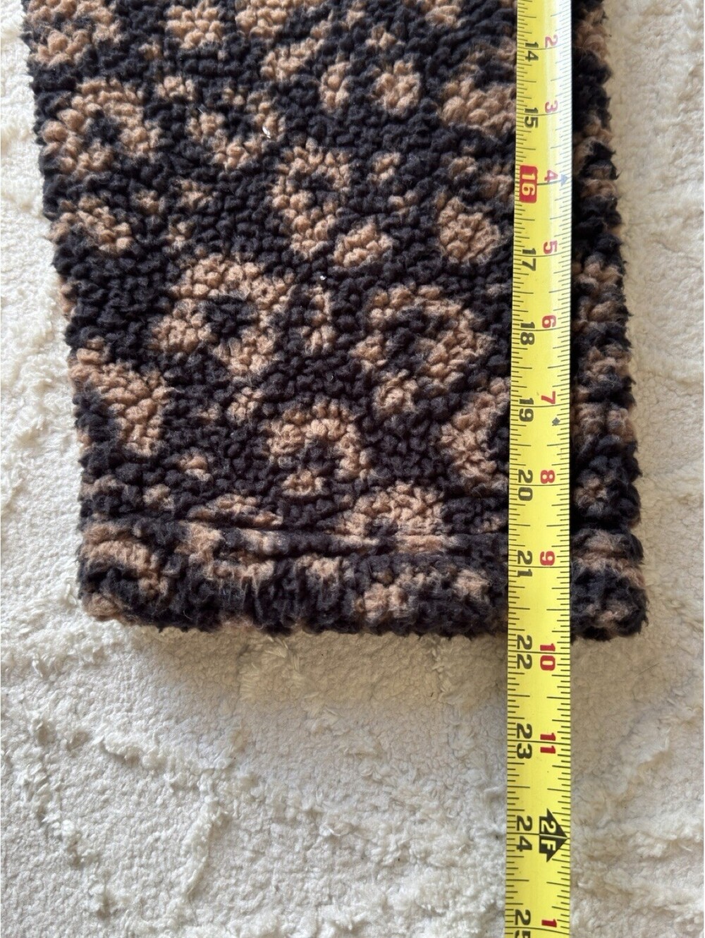 Koolaburra by UGG Womens 1X Leopard Sherpa Fleece Quarter Zip Pullover Plus Size - Picture 6 of 14